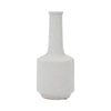 Decorative Bottle Vase | Volcanic Texture White Clay | Handcrafted 16"