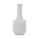 Decorative Bottle Vase | Volcanic Texture White Clay | Handcrafted 16"