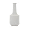 Decorative Bottle Vase | Volcanic Texture White Clay | Handcrafted 16"