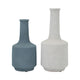 Decorative Bottle Vase | Volcanic Texture White Clay | Handcrafted 16"
