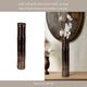 Decorative Flower Vase | Textured Enamel Bronze Glass | 18" Tall Cylinder