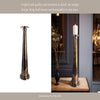 Decorative Pillar Candle Holder | 21" Tapered | Rich Bronze Aluminum