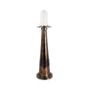 Decorative Pillar Candle Holder | 21" Tapered | Rich Bronze Aluminum