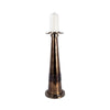 Decorative Pillar Candle Holder | 21" Tapered | Rich Bronze Aluminum