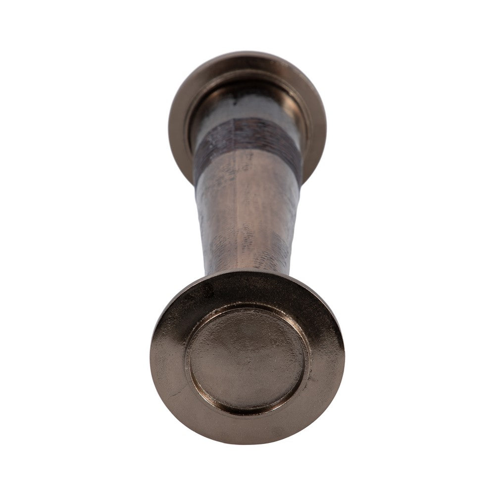 Decorative Pillar Candle Holder | 21" Tapered | Rich Bronze Aluminum