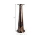 Decorative Pillar Candle Holder | 21" Tapered | Rich Bronze Aluminum