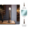 Decorative Pillar Candle Holder | 21" Tapered | Rich Bronze Aluminum