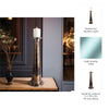 Decorative Pillar Candle Holder | 21" Tapered | Rich Bronze Aluminum