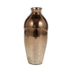 Decorative Flower Vase | Elegant Spiral Cut | 12" Bronze Finished Glass