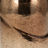 Decorative Flower Vase | Elegant Spiral Cut | 12" Bronze Finished Glass