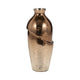 Decorative Flower Vase | Elegant Spiral Cut | 12" Bronze Finished Glass