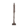 Freestanding Floor Sculpture | Metal Tribal Design | 69" Tall Bronze Finish