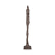 Freestanding Floor Sculpture | Metal Tribal Design | 69" Tall Bronze Finish