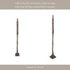 Freestanding Floor Sculpture | Metal Tribal Design | 69" Tall Bronze Finish