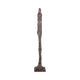 Freestanding Floor Sculpture | Metal Tribal Design | 69" Tall Bronze Finish