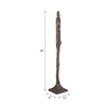 Freestanding Floor Sculpture | Metal Tribal Design | 69" Tall Bronze Finish