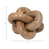 Decorative Chain Knot Sculpture | Rustic Natural Brown Mango Wood | 6"