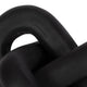 Decorative Sculpture | 6" Interlocking Abstract Knot | Black Mango Wood