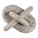 Decorative Sculpture | Contemporary Handcrafted Abstract Knot | Beige Marble