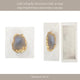 Decorative Jewelry Box with Gold Agate Top | 6" Luxe White Marble