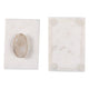 Decorative Jewelry Box with Gold Agate Top | 6" Luxe White Marble