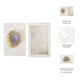 Decorative Jewelry Box with Gold Agate Top | 6" Luxe White Marble
