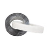 8" Tabletop Decor | Double Ring Sculpture | White Marble & Black Wood