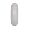Abstract Tabletop Decor | 10" Round Ringlike Accent | White Marble | Wood