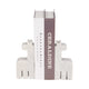 Decorative Giraffe Bookends Set of 2 | Playful Retro Modern White Marble