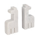 Decorative Giraffe Bookends Set of 2 | Playful Retro Modern White Marble
