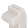Decorative Giraffe Bookends Set of 2 | Playful Retro Modern White Marble