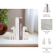 Decorative Giraffe Bookends Set of 2 | Playful Retro Modern White Marble