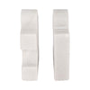 Decorative Bookend Set of 2 | Puzzle Piece | White Marble Glam Style