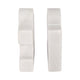 Decorative Bookend Set of 2 | Puzzle Piece | White Marble Glam Style