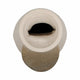 Abstract Decor Flower Vase | 18" | Ivory Ecomix w 2 Wood Accents