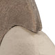 Nordic Style Horse Figurine with Brown Wood Accents | Minimalist 12" Ivory