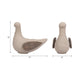 Decorative Bird Figurine | Ivory & Natural Brown Mango Wood | 9"