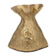 Accent Statuette 8" Metal Money Bag w Embossed Dollar Symbol | Gold