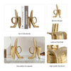 Decorative Bookend Set of 2 Peeled Bananas with Ring Handles | Gold