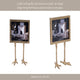 Holly 5x7 Photo Frame | Sculptural Bird Feet Stand | Gold Metal 10" Tall