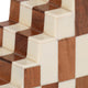 Decorative Checkerboard Bookend Set of 2 | Brown Ivory Staircase Style