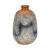 Decorative Accent Flower Vase | 16" Rustic Blue | Gold Terracotta