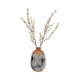 Decorative Accent Flower Vase | 16" Rustic Blue | Gold Terracotta