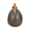 Jug Vase w Woven Rattan Handle | Rustic Black & Brown Terracotta