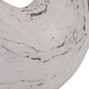 15" Whale Tabletop Decor Sculpture w Tail Up | White Albasia Wood