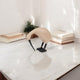 Decorative Kiwi Bird Figurine | Black Beak & Legs | 7" Natural Brown