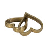 Intertwined Decorative Accent Piece | Two Hearts Intertwined | 9" Gold