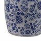 Outdoor Garden Barrel Accent Stool | 17" Classic Blue White Chinoiserie