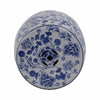 Outdoor Garden Barrel Accent Stool | 17" Classic Blue White Chinoiserie