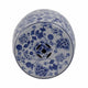 Outdoor Garden Barrel Accent Stool | 17" Classic Blue White Chinoiserie